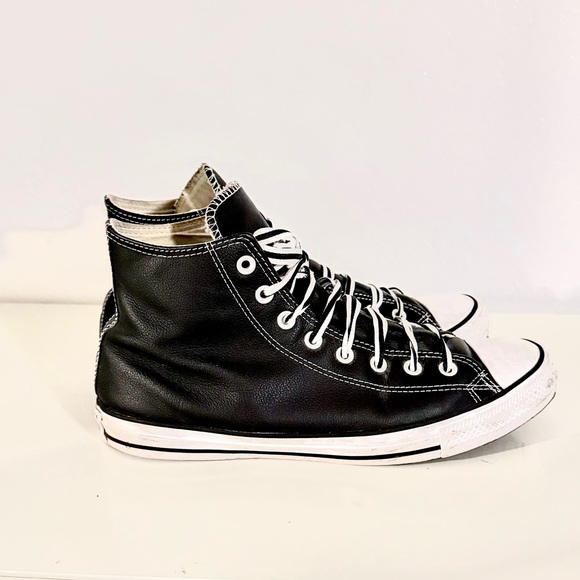 Leather Converse Men’s Hi-Top Dance Shoe, 10.5 - Picture 4 of 6